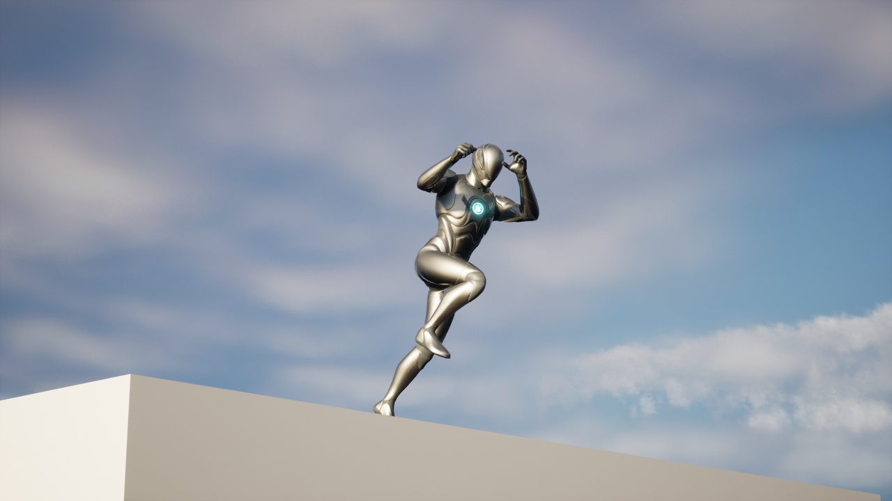 Jumps, Catches & Landings traversal animation in Unreal Engine